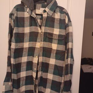 Flannel hoodie